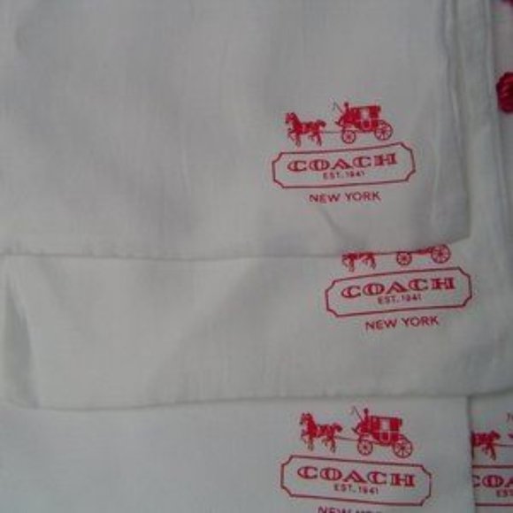 NEW AUTHENTIC COACH 4 WHITE SMALL SATIN COACH BAGS… - Picture 5 of 7